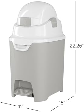 Foundations Mini Diaper Pail foot pedal detail