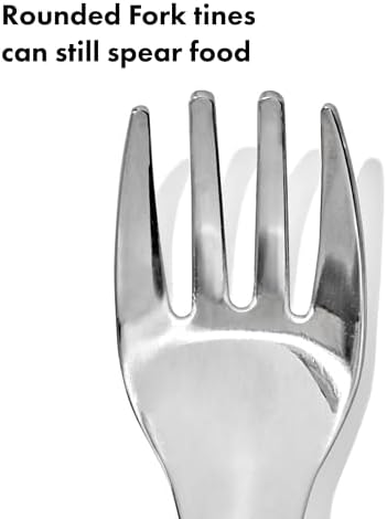 OXO Tot toddler utensils inside the compact travel case