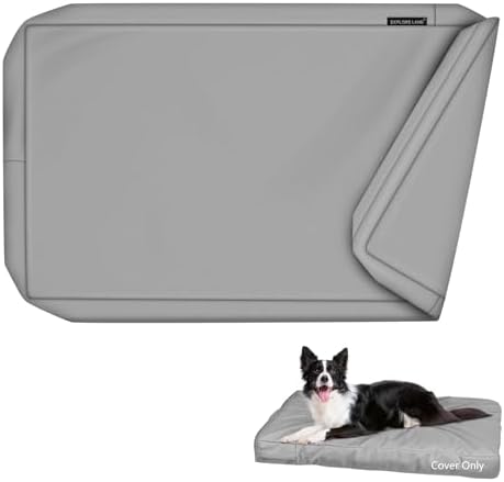 Explore Land washable canvas dog crate pad replacement cover flat view