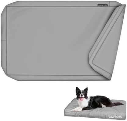 Explore Land washable canvas dog crate pad replacement cover flat view