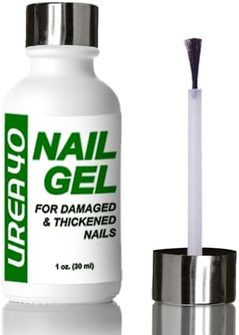 Urea 40 percent nail gel brush applicator for thick toenails and calluses