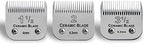 Three pack replacement clipper blades for Andis and Oster