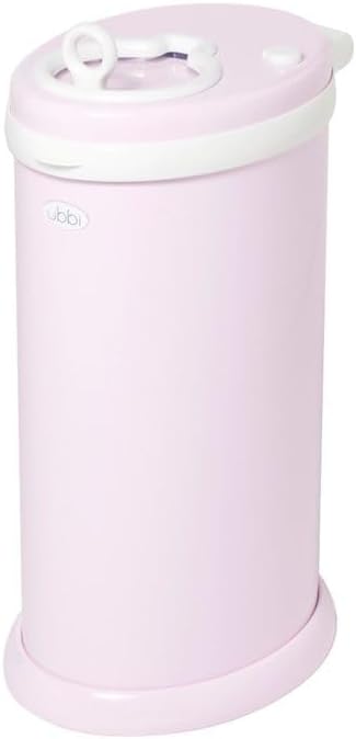 Ubbi steel diaper pail open position
