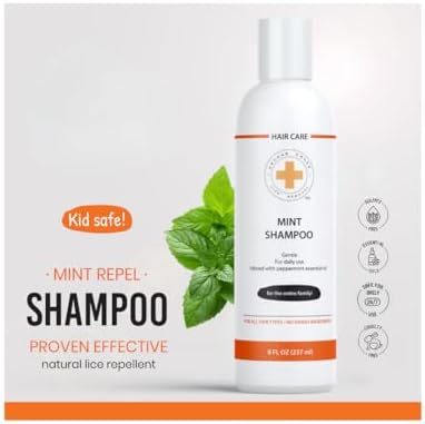 Orange Cross mint shampoo for kids and adults hair care