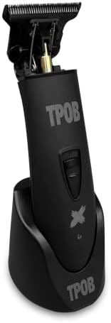 Close up of the 360 degree exposed skeleton T blade on the cordless edger.
