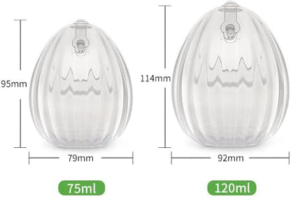 Compact and portable Haakaa wearable breast pump alternative to disposable nursing pads.