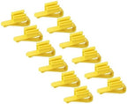 PETAXCELL fish tank water pipe holder in bright yellow twelve count set