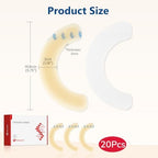 Flexible curved skin barrier arcs package contents showing twenty pieces