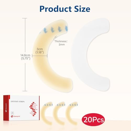 Flexible curved skin barrier arcs package contents showing twenty pieces