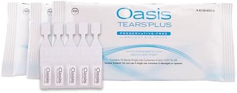 Authentic USA imported Oasis TEARS PLUS preservative free lubricant eye drops for Indian consumers.