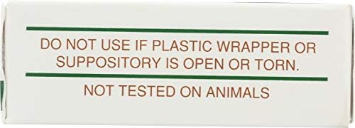 Tea Tree Therapy suppositories individual blister pack close up