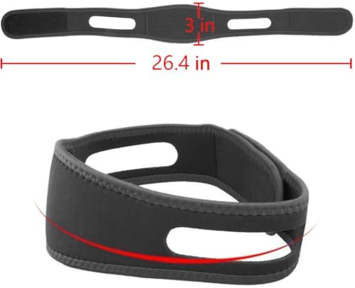 Side profile of Folanda jaw strap highlighting the ergonomic ear hole design.