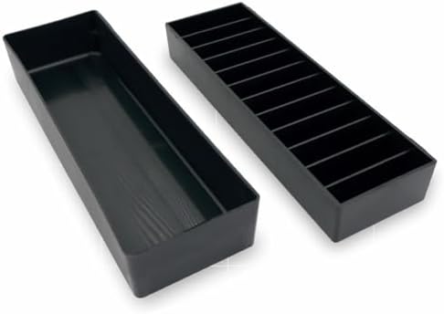 Side angle view of the impact resistant blue Laube mini blade organizer for professional groomers