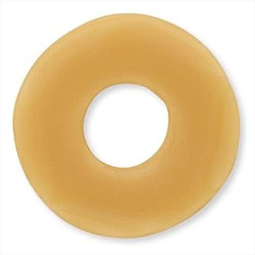 Close up view of ceramide infused moldable stoma barrier ring for leakage prevention