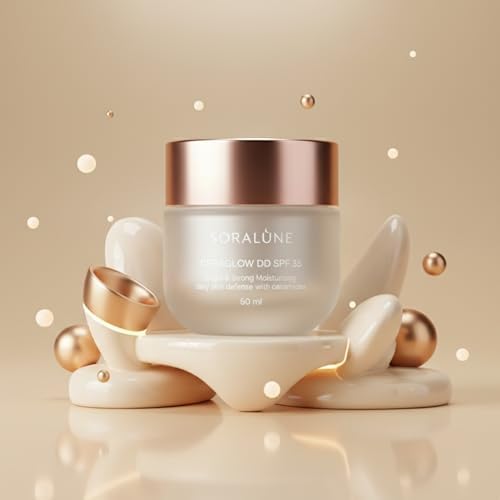 Soralune CeraGlow Ceramide Radiance Defense packaging highlighting the volume and SPF 35 protection details