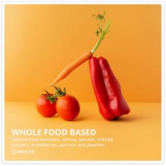NeoLife Carotenoid Complex capsules and ingredients graphic