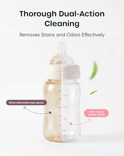 Six images of Nuliie 120 count detergent blocks for automatic countertop bottle washers