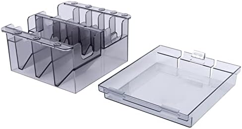 Lurrose 8 grid clipper comb organizer positioned neatly on a professional salon workstation countertop