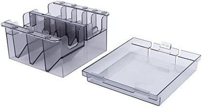 Lurrose 8 grid clipper comb organizer positioned neatly on a professional salon workstation countertop