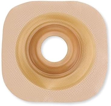 Packaging box of Hollister CeraPlus precut convex extended wear skin barrier showing size specifications