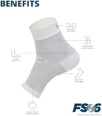 Side view of OS1st FS6 sleeve showing heel and arch compression.