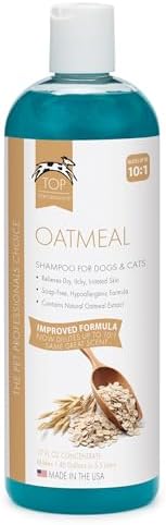 Top Performance Oatmeal Dog and Cat Shampoo ingredient highlights