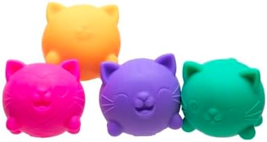 Dough-filled Schylling fidget toy being squeezed to demonstrate tactile stress relief.
