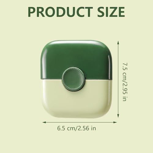 Close up view of the manual split end remover tool highlighting the enclosed safety razor blade design