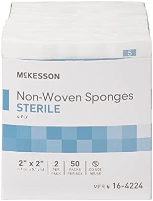 McKesson 4 ply medical sponges individually sealed sterile packs
