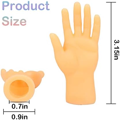 Funny miniature finger hands setup performing a comical high five gesture.