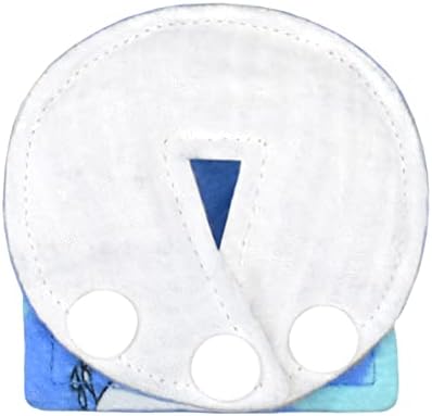 Rear view of reusable J-tube pad with secure fastener