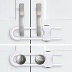 Adjustable U-shaped baby safety lock for cabinets