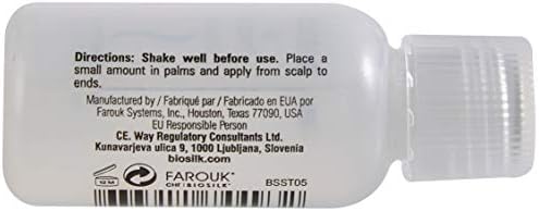BioSilk weightless silk protein serum back view showing usage directions