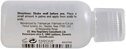 BioSilk weightless silk protein serum back view showing usage directions