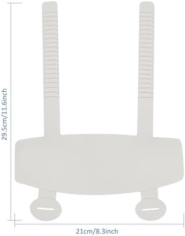 Doytn urine deflector installed on a standard white bathroom toilet bowl seat