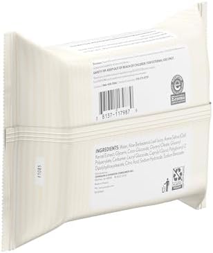 Dermatologist recommended baby facial wipes free from fragrance chlorine and formaldehyde
