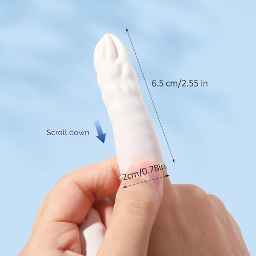 White natural latex finger cots showing elasticity and medium size dimensions