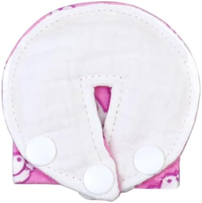 Pink bunny design feeding tube button pads
