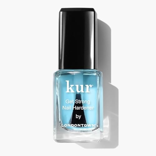 Londontown nail strengthener bottle showing clear liquid treatment
