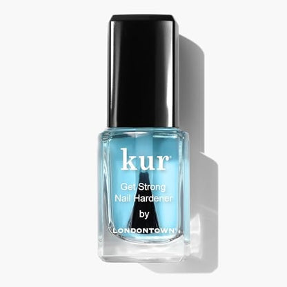 Londontown nail strengthener bottle showing clear liquid treatment