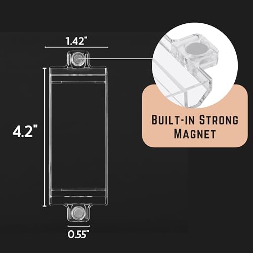 Side profile of Bates Choice switch guard showing magnetic attachment