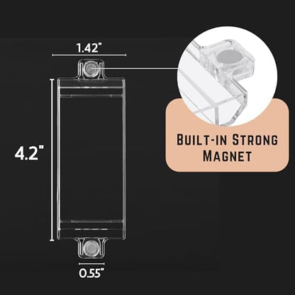 Side profile of Bates Choice switch guard showing magnetic attachment