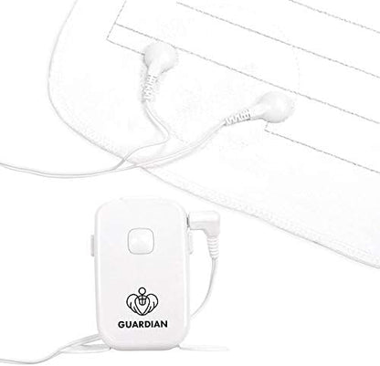 Guardian bedside system showing mat connection and battery compartment.