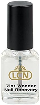 LCN multi-purpose nail lacquer bottle resting on a clean white surface displaying the brand labeling.