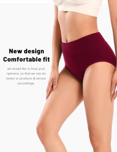 Molasus leakproof period panties front view illustrating full coverage waistband