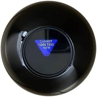Close up of the fortune telling ball viewing window