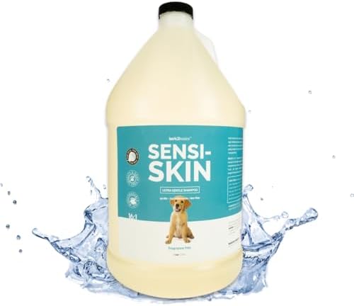 Fragrance-free sensitive skin pet shampoo for dogs and cats