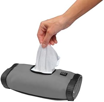 Jokari baby wipes warmer showing adjustable velcro strap