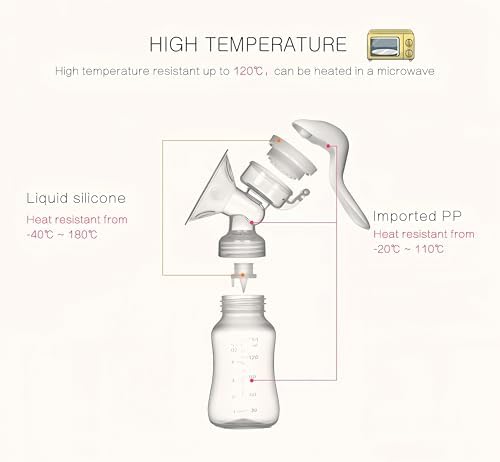 Kingsun Baby microwave safe milk collection bottle being prepared for sterilization.
