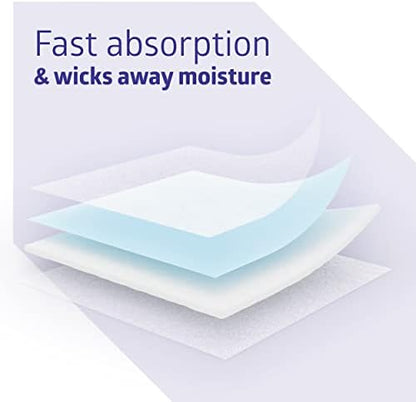 Medline ContourPlus bulk pack showing 168 count of individually wrapped incontinence pads.